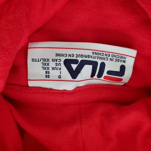 Fila Bella Italia red hoodie XXL - Picture 5 of 8